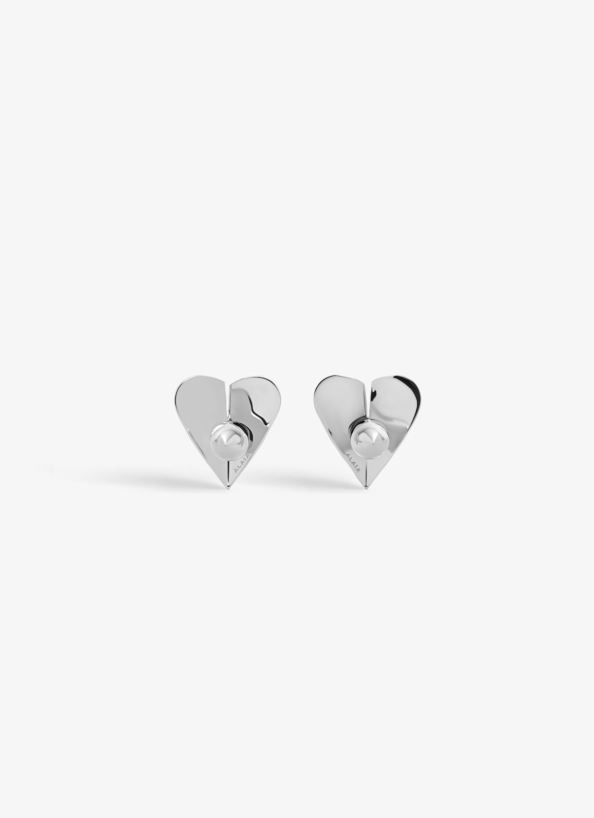 LE CŒUR MINI TORN EARRINGS ALAÏA SILVER LE CŒUR MINI TORN EARRINGS